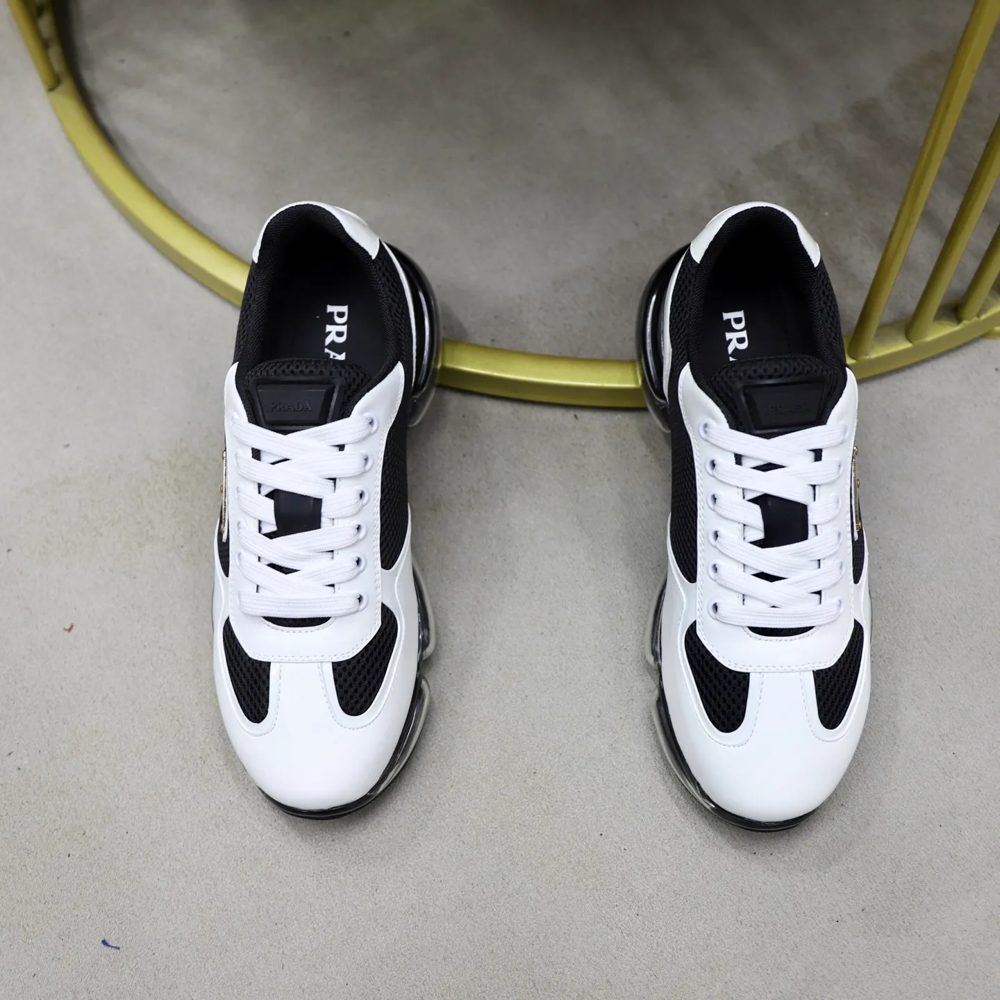 Men's shoes 💰660💰PRADA] Men's shoes are popular in the counter, high-quality shipments ✔️Official website synchronization, original imported cowhide with comfortable mesh surface + cowhide lining, 1⃣️:1⃣️reproduction, original factory air-cushioned original sole, 38-45